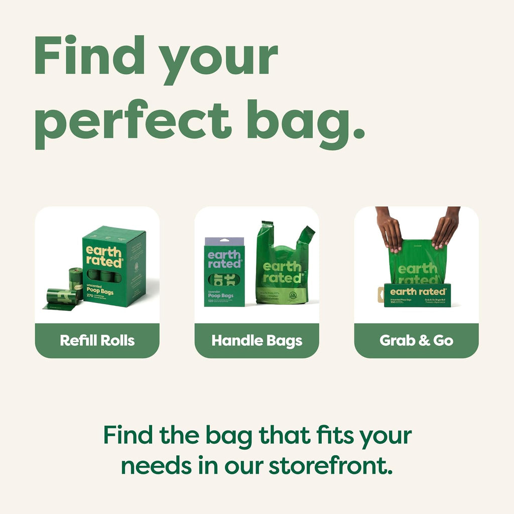 Poop Bags for Dogs Guaranteed Leak Proof and Extra Thick Waste Bag Refill Rolls, Unscented, 120 Bags