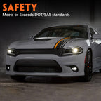 Halogen Headlights Assembly Compatible with Dodge Charger 2022-2024