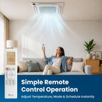 Ceiling Cassette Mini Split AC/Heating System, Inverter, 18000 BTU