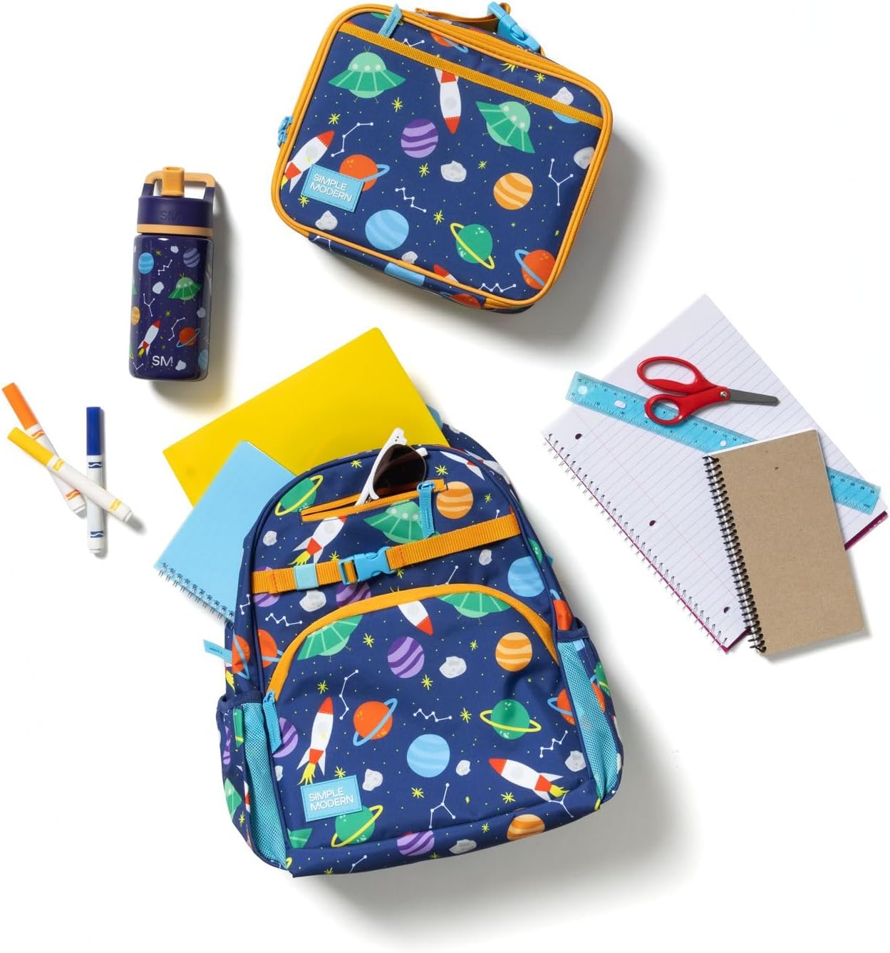 Simple Modern Disney Pixar Kids Backpack for School, Girls, Boys | 12L | Fletcher Pixar Bookbag, School Backpack for
