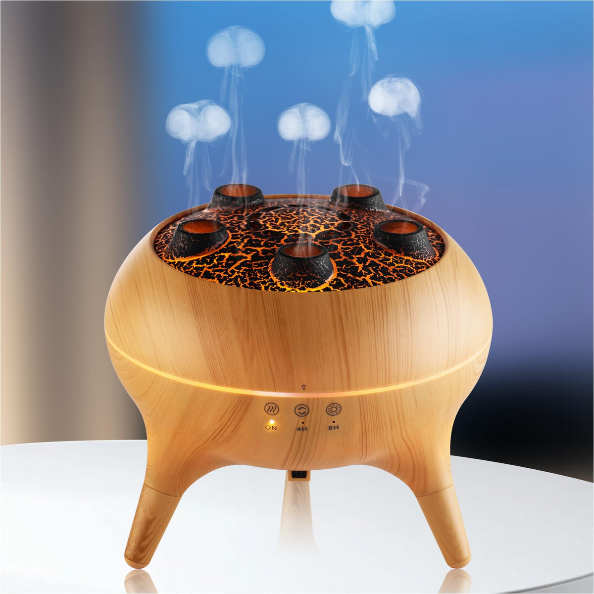 Essential Oil Diffuser 250ML,Jellyfish Diffuser Air Humidifiers Sound Pickup Ultrasonic Aromatherapy Diffuser Remote