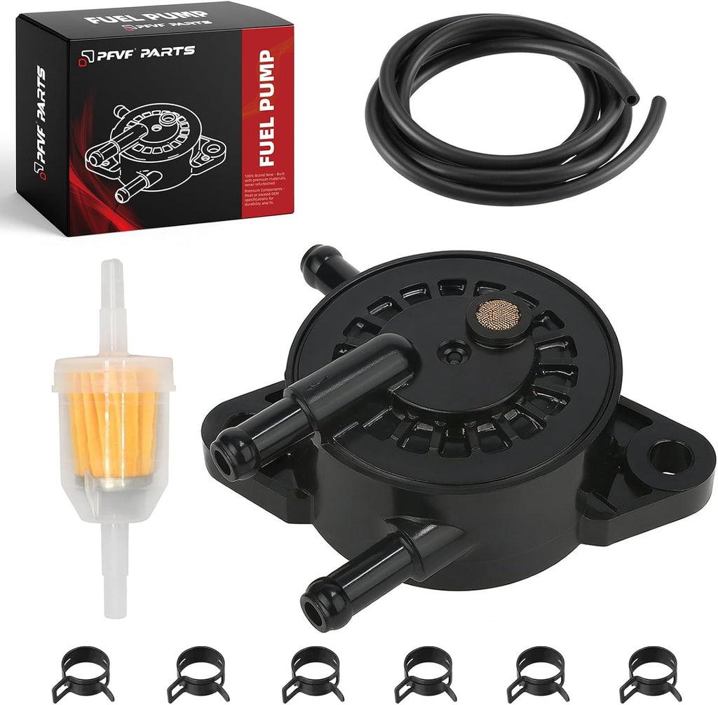 OEM Replacement 808656 808492 Fuel Pump Compatible with Briggs and Stratton, John Deere, Kawasaki Yamaha Golf Cart Lawn Mower Replace 597338