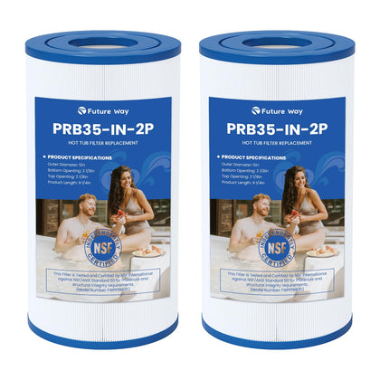 PRB35-IN Hot Tub Filter Replacement for Thermospa FL1008, Replace Filbur FC-2385, Pleatco Pure PRB35-IN, Unicel