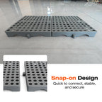 Small Plastic Pallets, 12-Pack 7.9 x 7.9 x 1.18 In Pallets for Outside