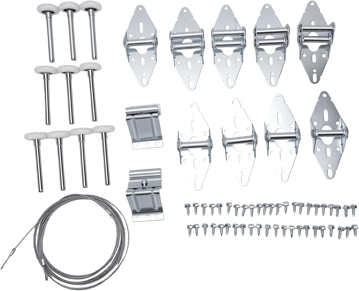 Garage Door Hardware Kit for 7ft Residential Garage Door Tracks