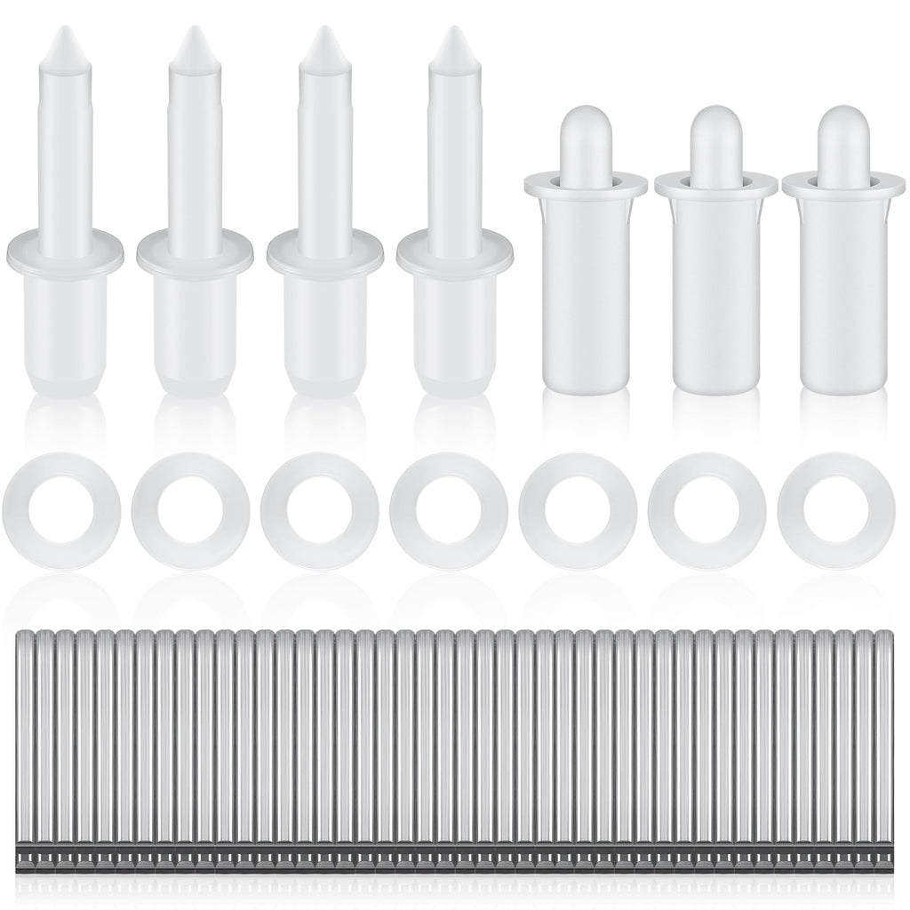 Jetec 85 Pieces Plantation Shutter Repair Staples Pins,Basic Size