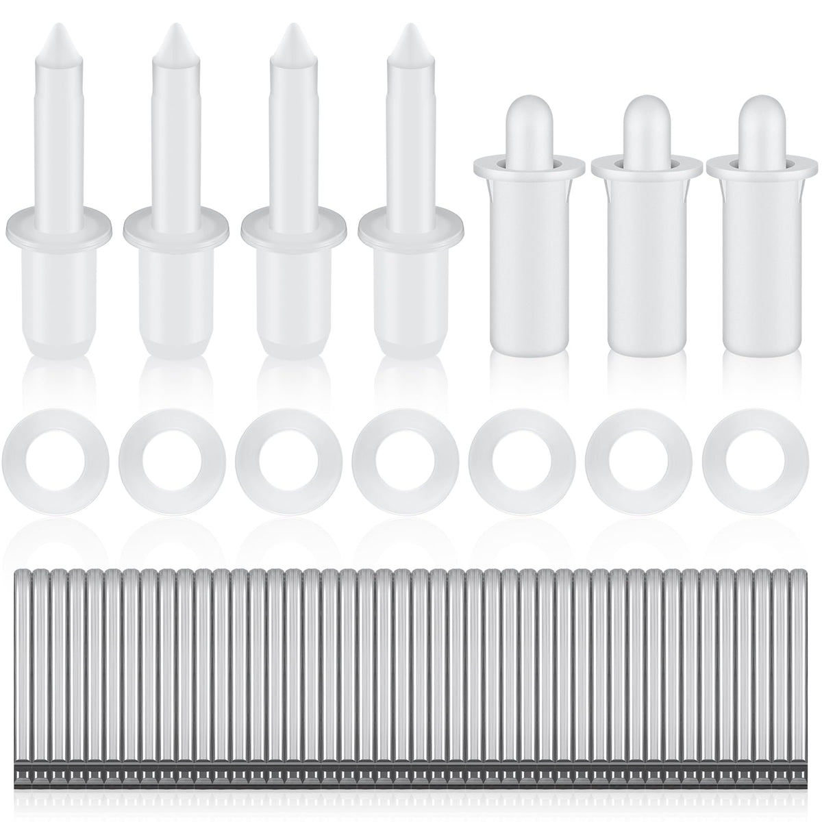 Jetec 85 Pieces Plantation Shutter Repair Staples Pins,Basic Size
