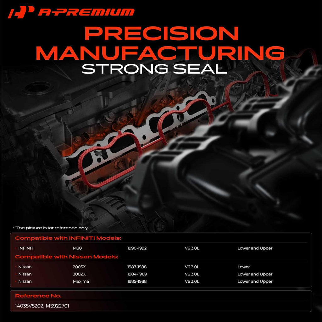 A-Premium Engine Intake Manifold Gasket Set Compatible with Nissan