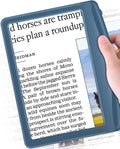 Rechargeable 5X Magnifying Glass for Reading, Large Bright Full Page Magnifier with Light, Handheld LED Dimmable
