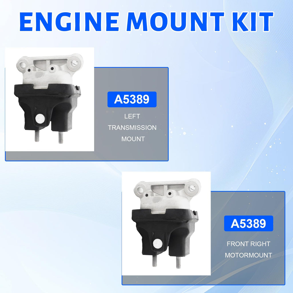 Engine Motor Mount Kit Compatible Compatible with Chrysler 300 2005-2010 V6
