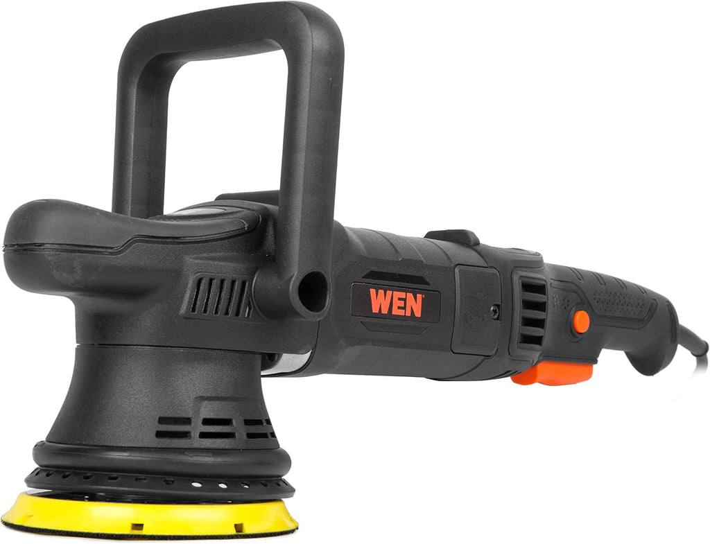 Dual Action Polisher, 5-Inch Professional Grade, 8-Amp with Paddle Switch, 15mm Throw and LED Display (AA6158)