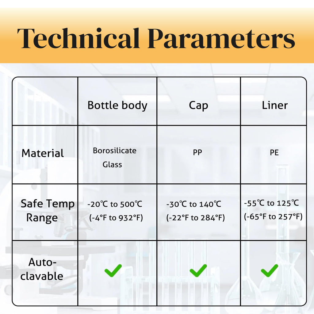 100 Pack 20ml Clear Glass Sample Vials, 24-400 White Screw Cap with PE Liners, Type I Class A 3.3 Borosilicate Glass