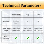 100 Pack 20ml Clear Glass Sample Vials, 24-400 White Screw Cap with PE Liners, Type I Class A 3.3 Borosilicate Glass