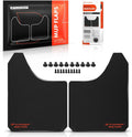 Universal Mud Flaps for Trucks, Semi Trucks, SUV, Pickup | 2 Pack Front Rear Splash Guards, Durable Black Mudguards
