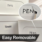170Pcs White Removable Labels for Jars with 2 Liquid Chalk Marker