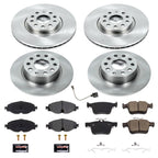 PowerStop Z17 Replacement Brake Pad & Rotor Kit Front & Rear KOE7502