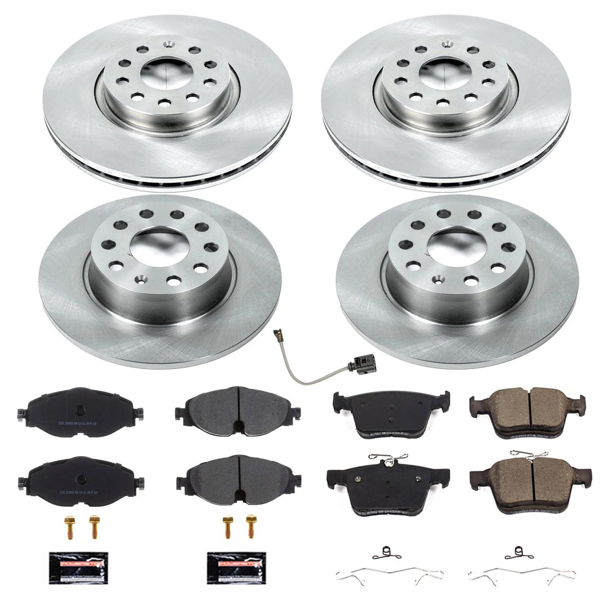 PowerStop Z17 Replacement Brake Pad & Rotor Kit Front & Rear KOE7502