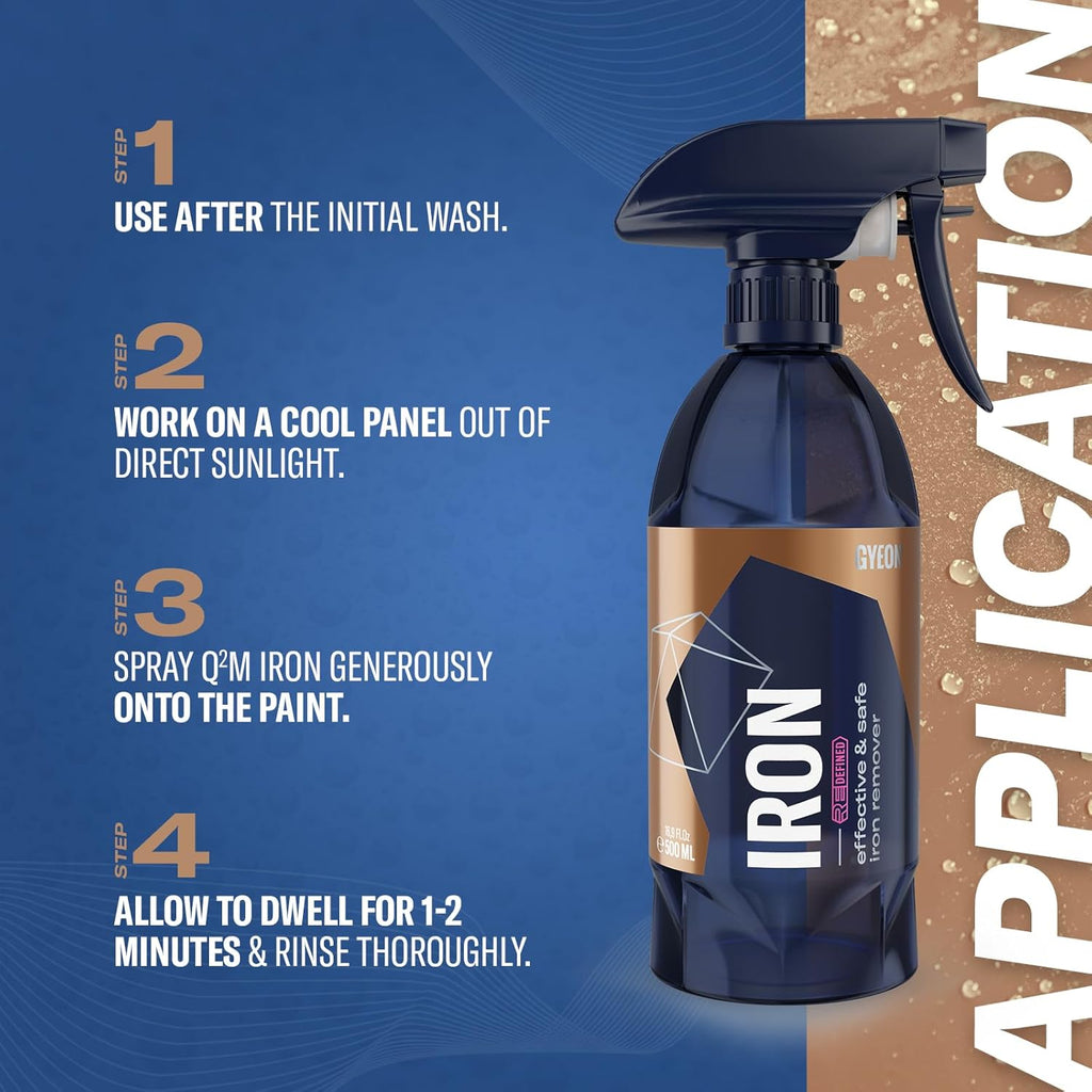 Iron Redefined Paint Cleaner and Fallout Remover Color-Change Formula | pH neutral iron remover turns purple on