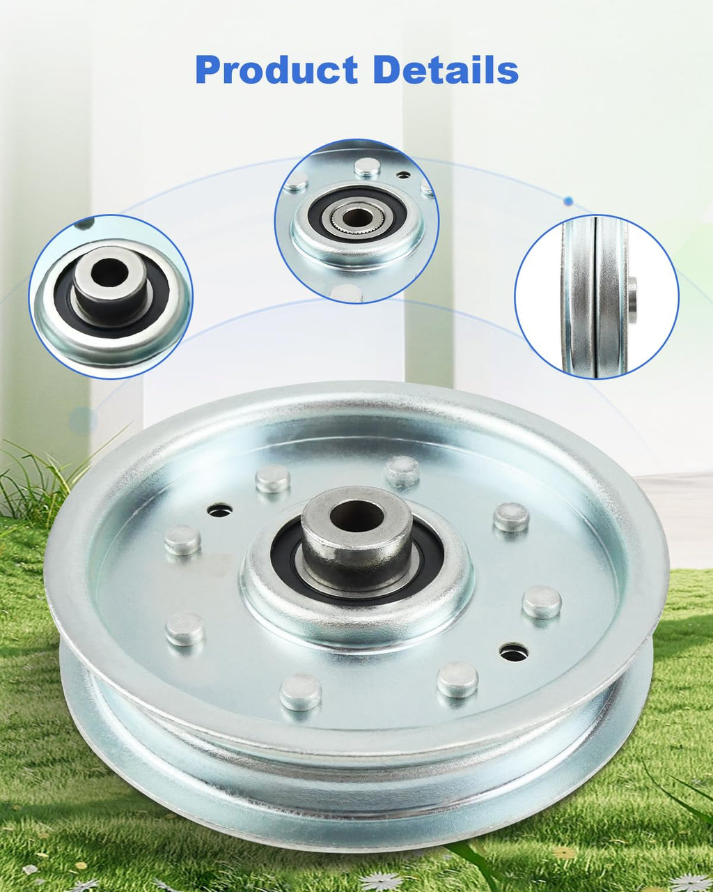 Idler Pulley Belt Pulley Wear Resistant Fit for Ariens Zoom 2350 1540 1640 1634 Fit for Gravely Mowers ZT XL 42 52 Pro-Turn 160 148 1540 Replace 07300101 039608 07312500 07312559-Durable and Quiet