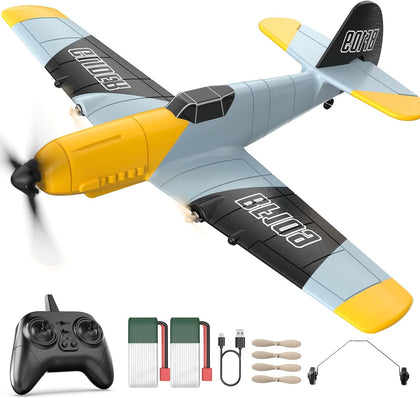 RC Plane 3 Channel BF-109 Remote Control Airplane Fighter RTF Toys | 2.4GHz 6-axis Gyro Stabilizer RTF Glider
