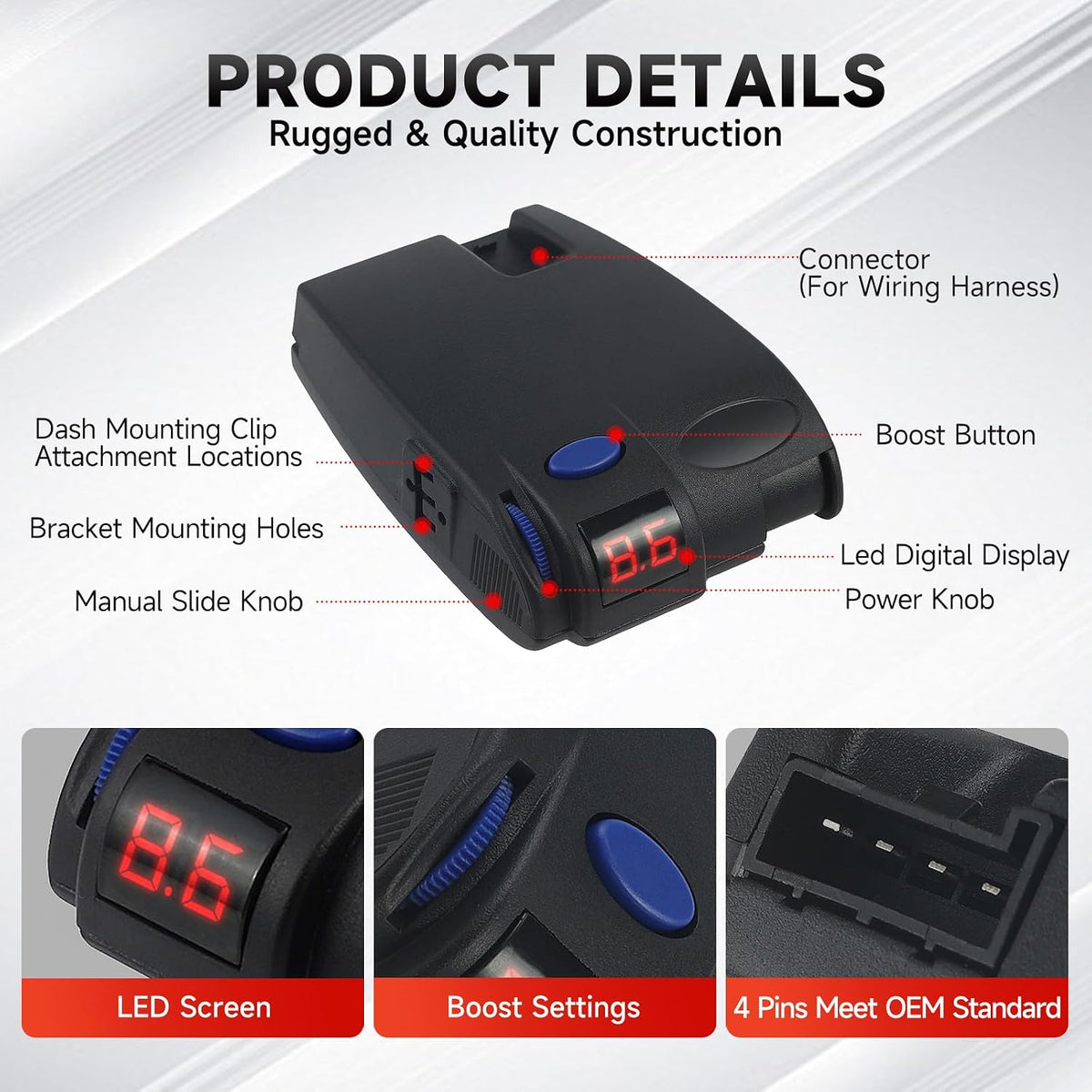 90160 Proportional Trailer Brake Controller for 1-3 axle