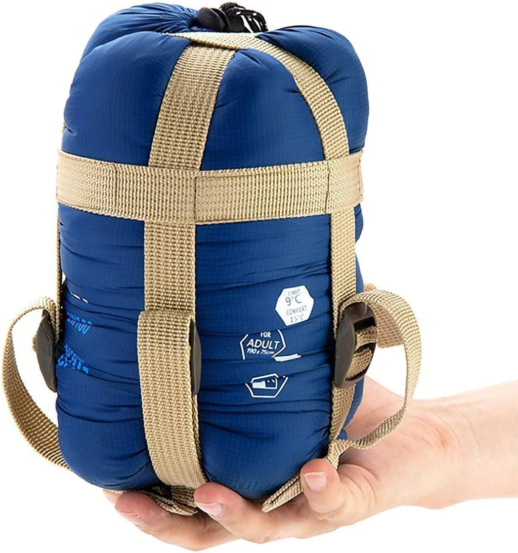 Warm Weather Sleeping Bag - Portable, Waterproof, Compact Lightweight, Comfort with Compression Sack - Great for