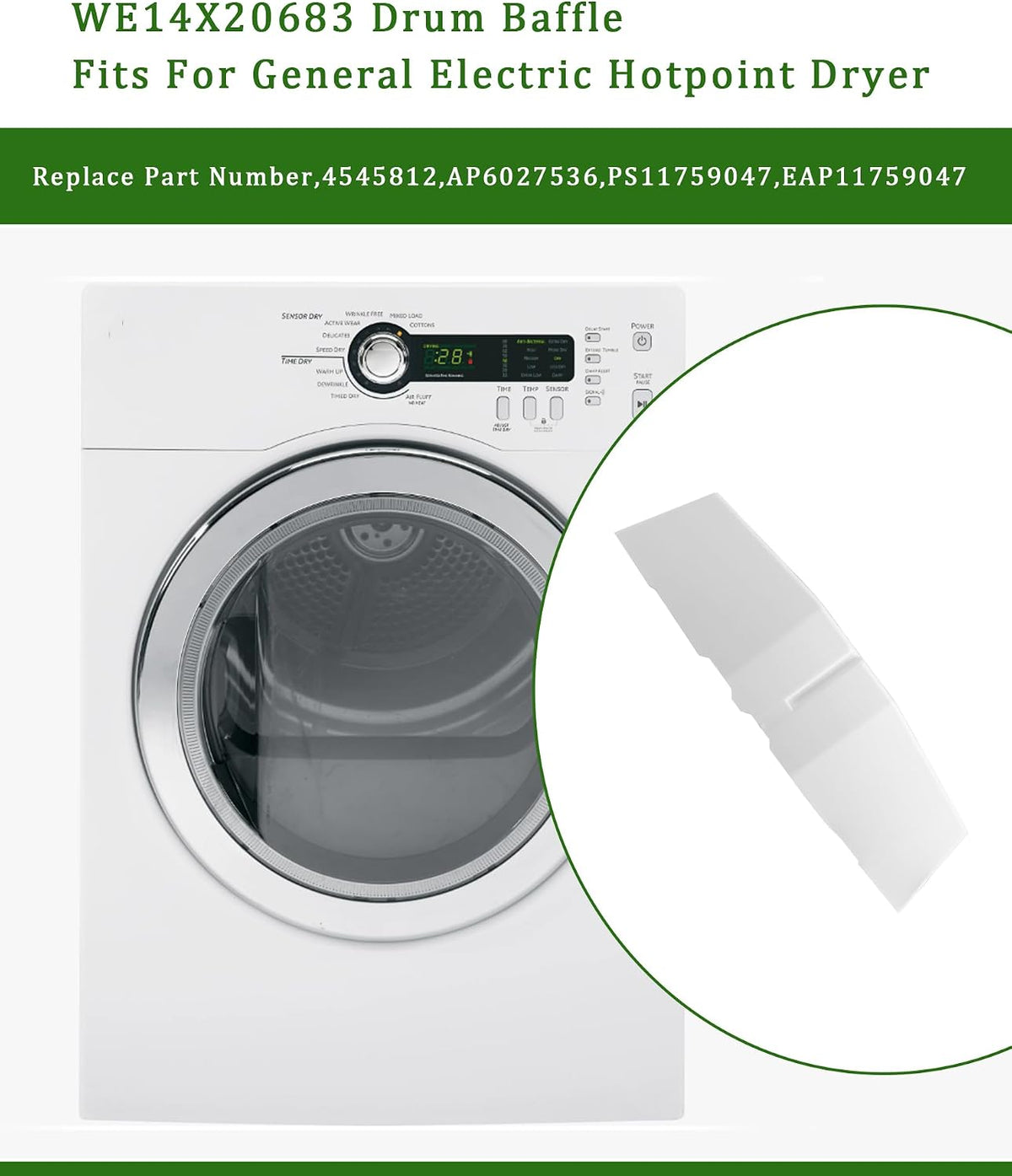 WE14X20683 Dryer Baffle Replacement Parts