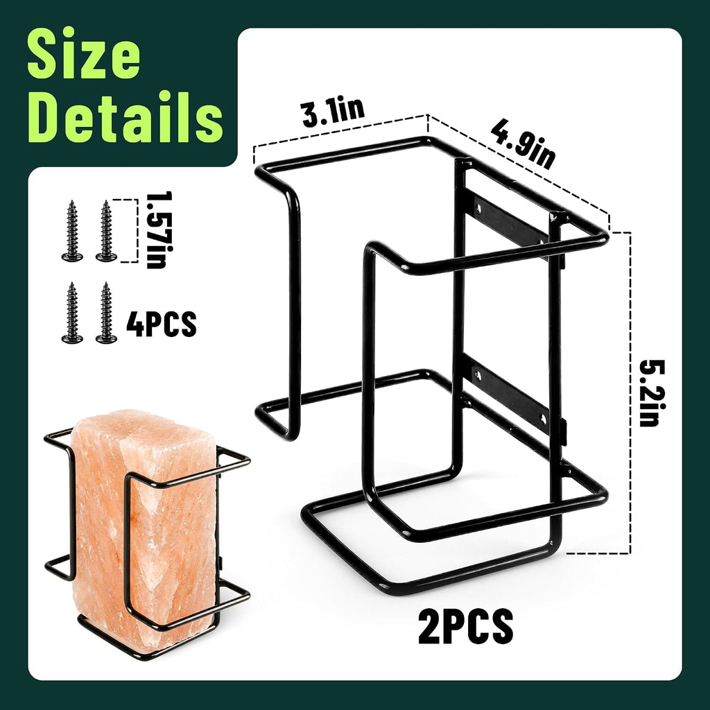 2 Pcs Salt Block Holder for Deer Blocks,Rust Resistant Mineral Block Holder,Salt Lick Block Holder for Horses Deer