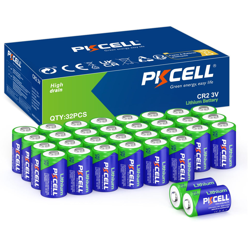 32 Count CR2 Battery CR2 3V Lithium Battery