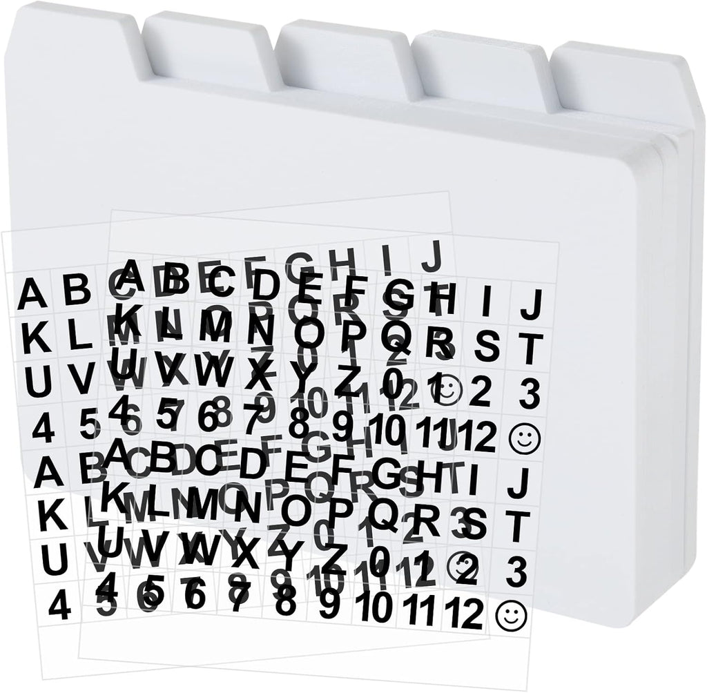 50 Pcs Index Card Dividers 3 x 5 Inch Index Card Dividers with Cards Guides with 2 Pcs A-Z Alphabet Number Stickers