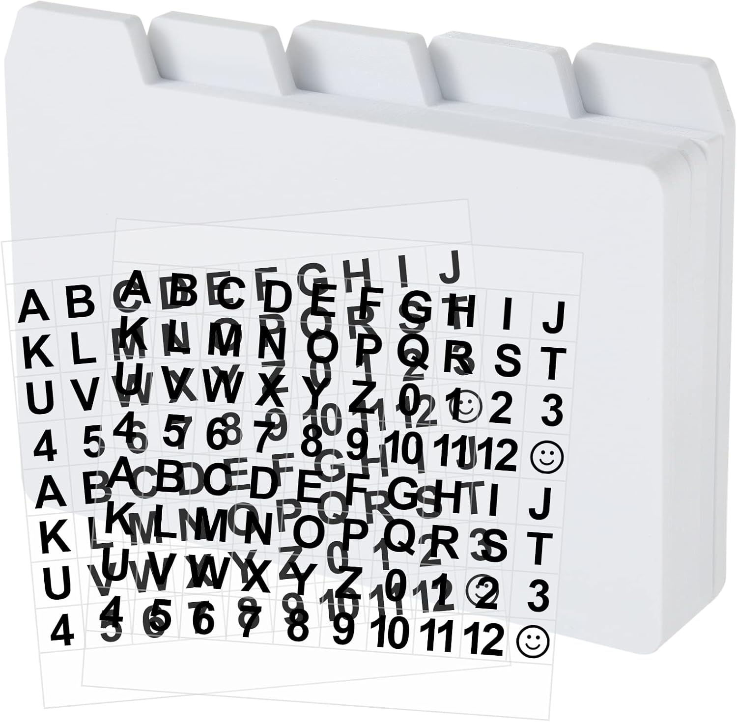 50 Pcs Index Card Dividers 3 x 5 Inch Index Card Dividers with Cards Guides with 2 Pcs A-Z Alphabet Number Stickers