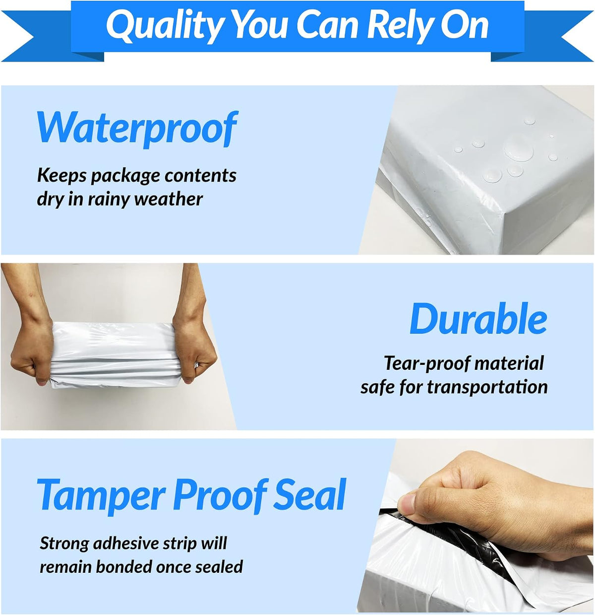 Poly Mailers 10x13" | 220 Count | White