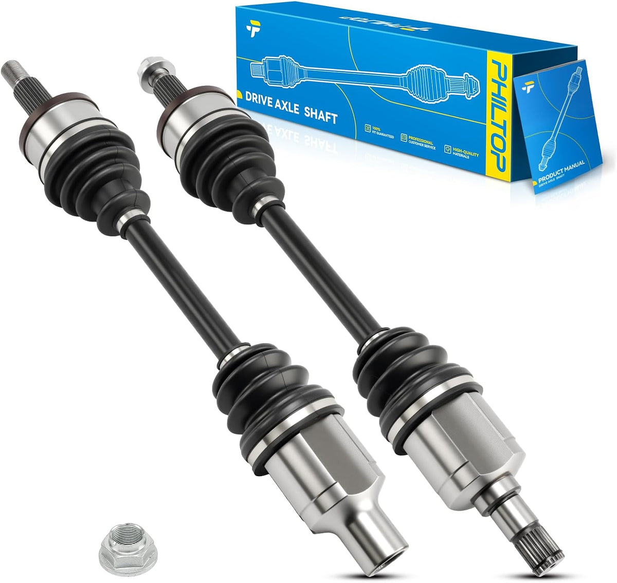 PHILTOP Front CV Axle Shaft Assembly for 300, Charger, Challenger, Magnum