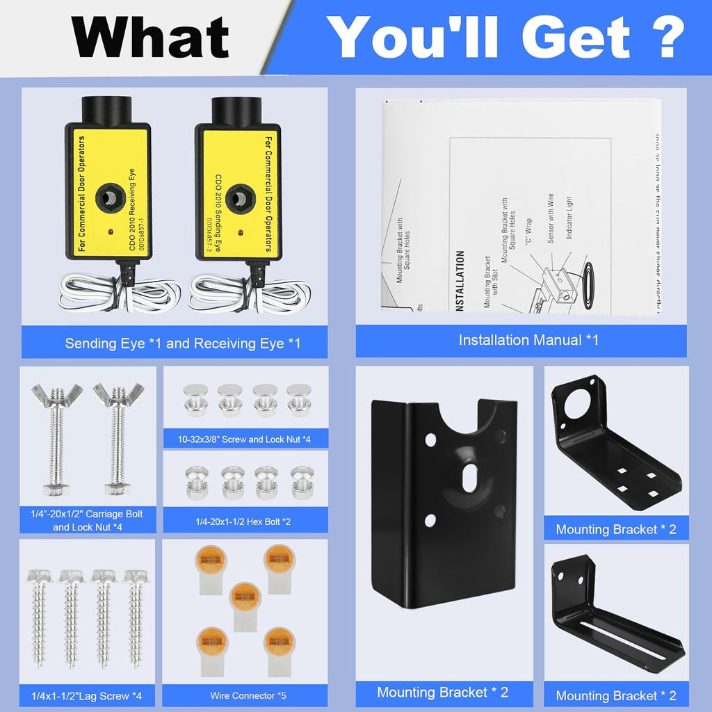 CPS-U Commercial Photo Eyes fit for LiftMaster Safety Sensors Door