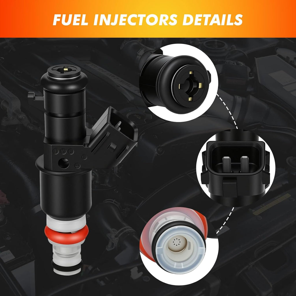 Fuel Injector Fit for Honda CR-V Civic 2002-2005 2.4L 2.0L L4 16450PPAA01