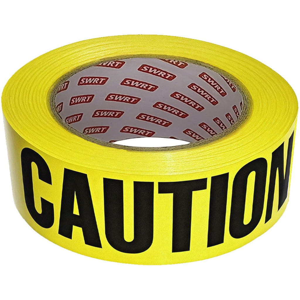 1 Roll Premium Yellow Caution Tape, 3 Inch x 1000FT Halloween Decor | Bright Hazard Tape with Bold Black Text, Danger