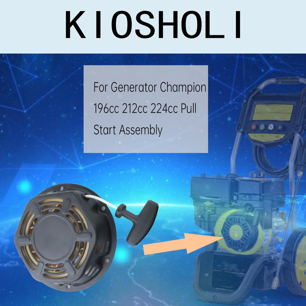KIOSFOLI Recoil Pull Start Starter Compatible with Champion 212cc