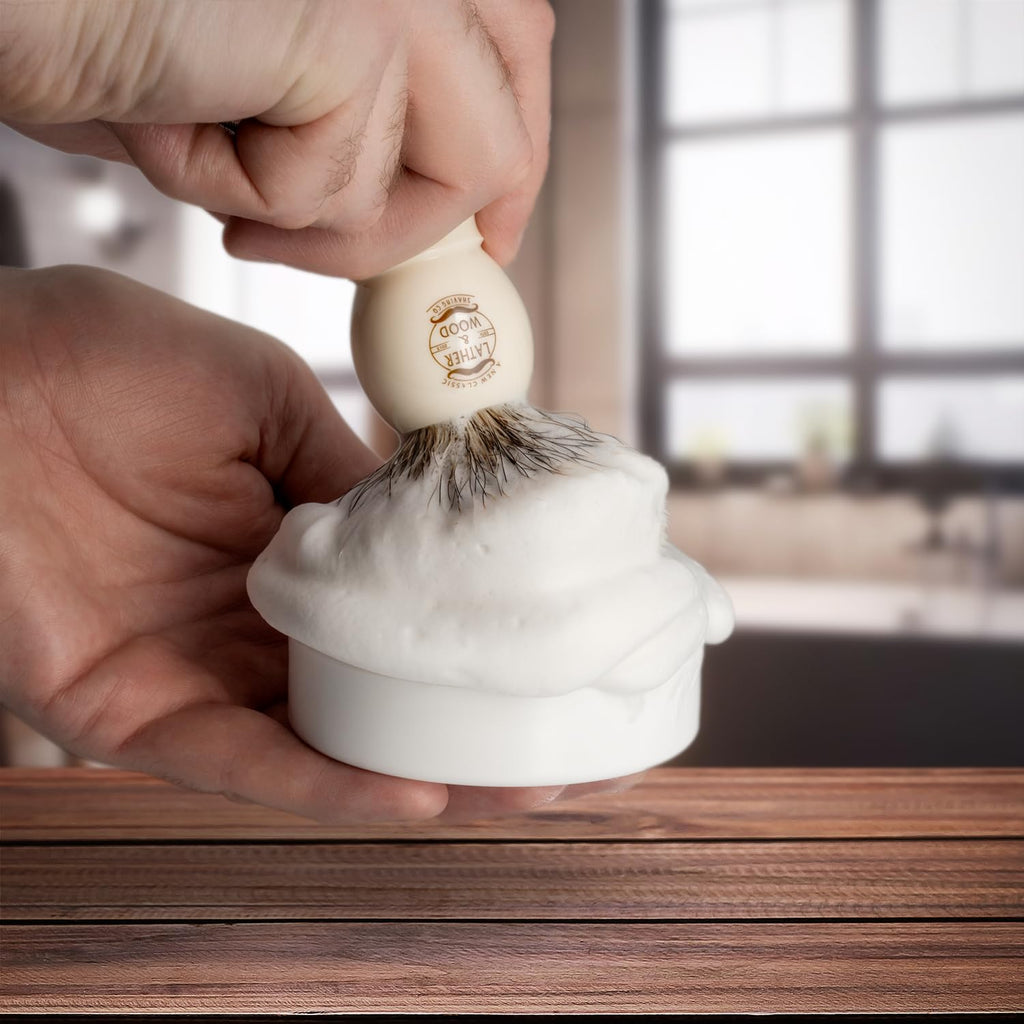 Pure Badger Shaving Brush –Premium Handmade – Simply the Best Luxury Men’s Shave Brush (Pure Badger)