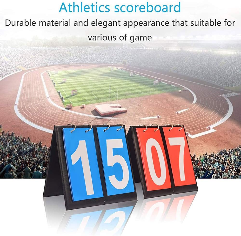 Portable Table Top Scoreboard Flipper, Multi Sports Score Flip Scoreboard