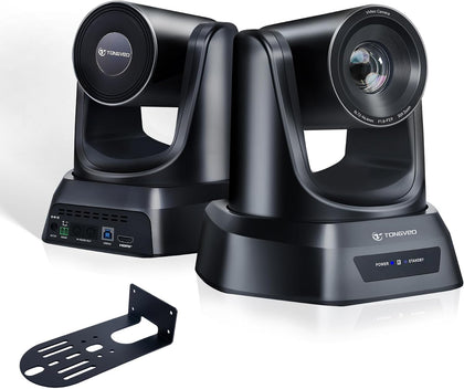 Conference Room PTZ Camera System with 20X Optical Zoom, AI Auto Tracking 1080P 60fps HDMI USB Webcam for Church