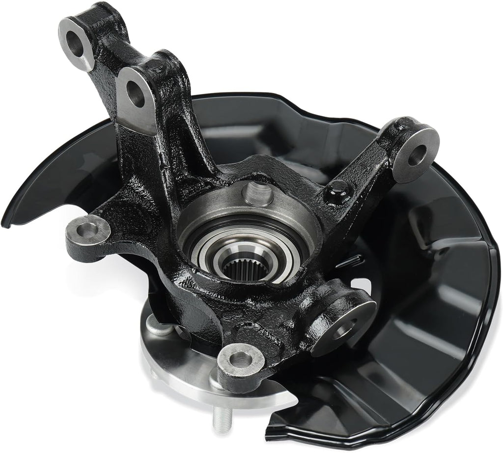 Front Right Side Steering Knuckle & Wheel Bearing Hub Assembly Compatible with Toyota Corolla 2009-2013 1.8L 2.4L, for Matrix 2009-2013 1.8L, Replace for 698-380 698380 510070, Passenger Side