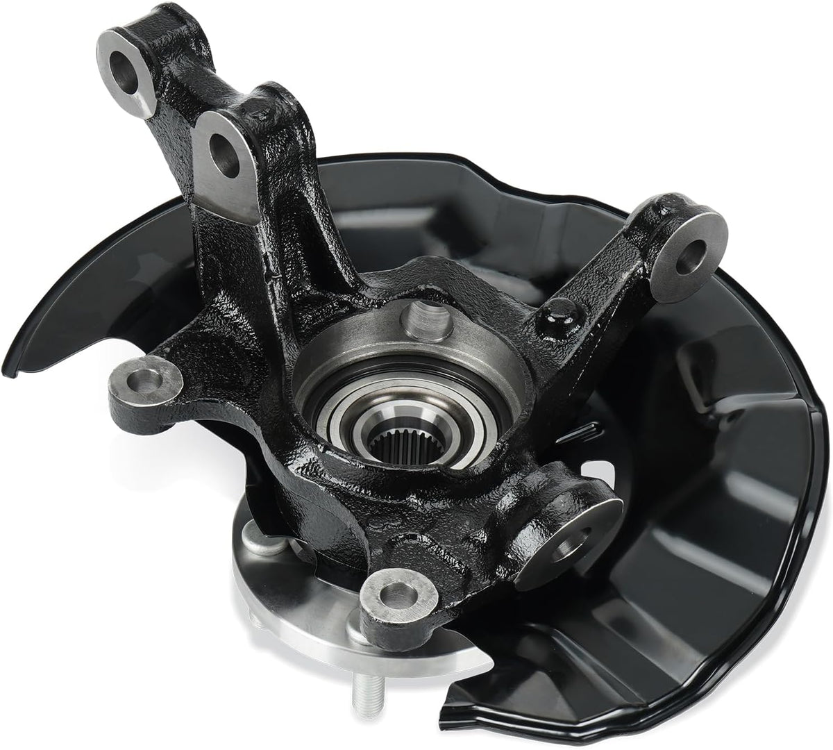 Front Right Side Steering Knuckle & Wheel Bearing Hub Assembly Compatible with Toyota Corolla 2009-2013 1.8L 2.4L, for Matrix 2009-2013 1.8L, Replace for 698-380 698380 510070, Passenger Side