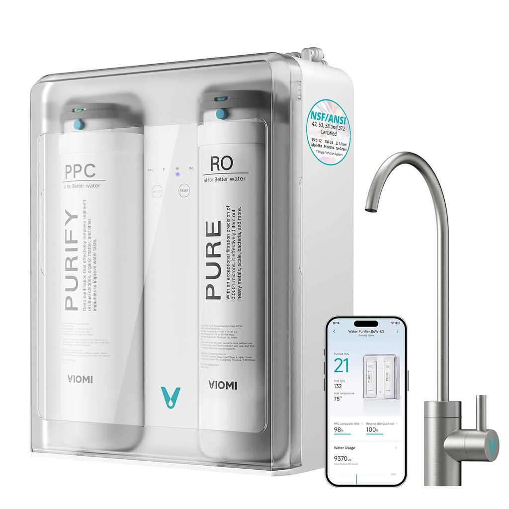 Pure B6W 600GPD Under-Sink Tankless Reverse Osmosis Water Filtration