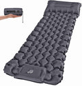 Sleeping Pad, 3.9" Thick Inflatable Mattress with Pillow&Pump | Built-in Pump, Quick Inflate, Button Design Connects