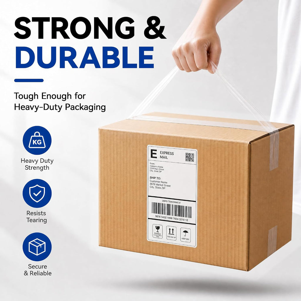 Heavy Duty Packing Tape 6 Rolls, 3 Inch Wide 2.0 Mil 110 Yards