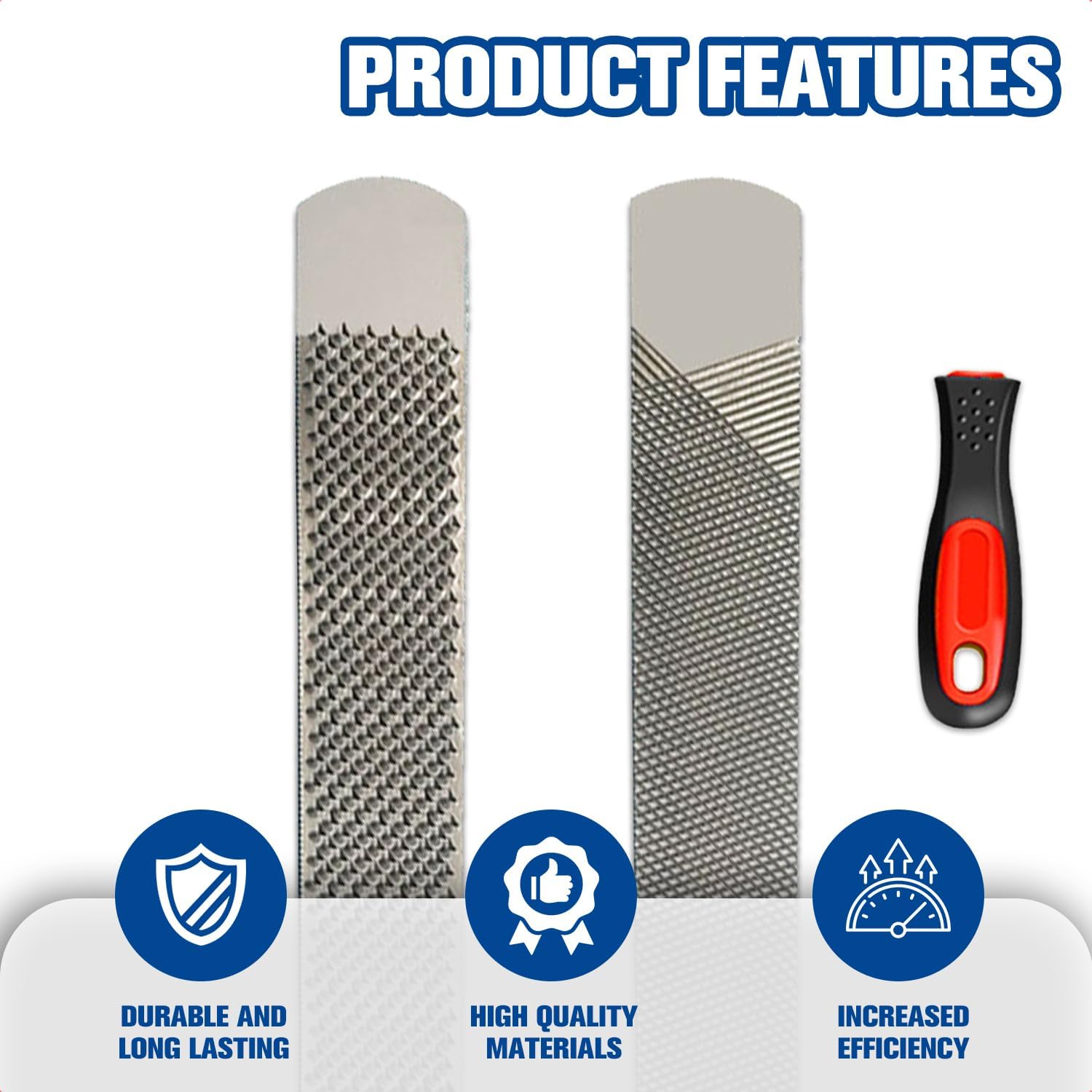18 Inch Hoof Rasp, Horseshoe File, Farrier File Tool, Carbon Steel, Suitable for Horse, Cow, Goat, Animal Hooves