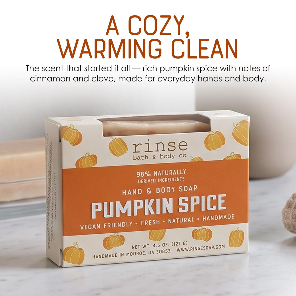 Pumpkin Spice Soap Bar Handmade Vegan 4.25 oz