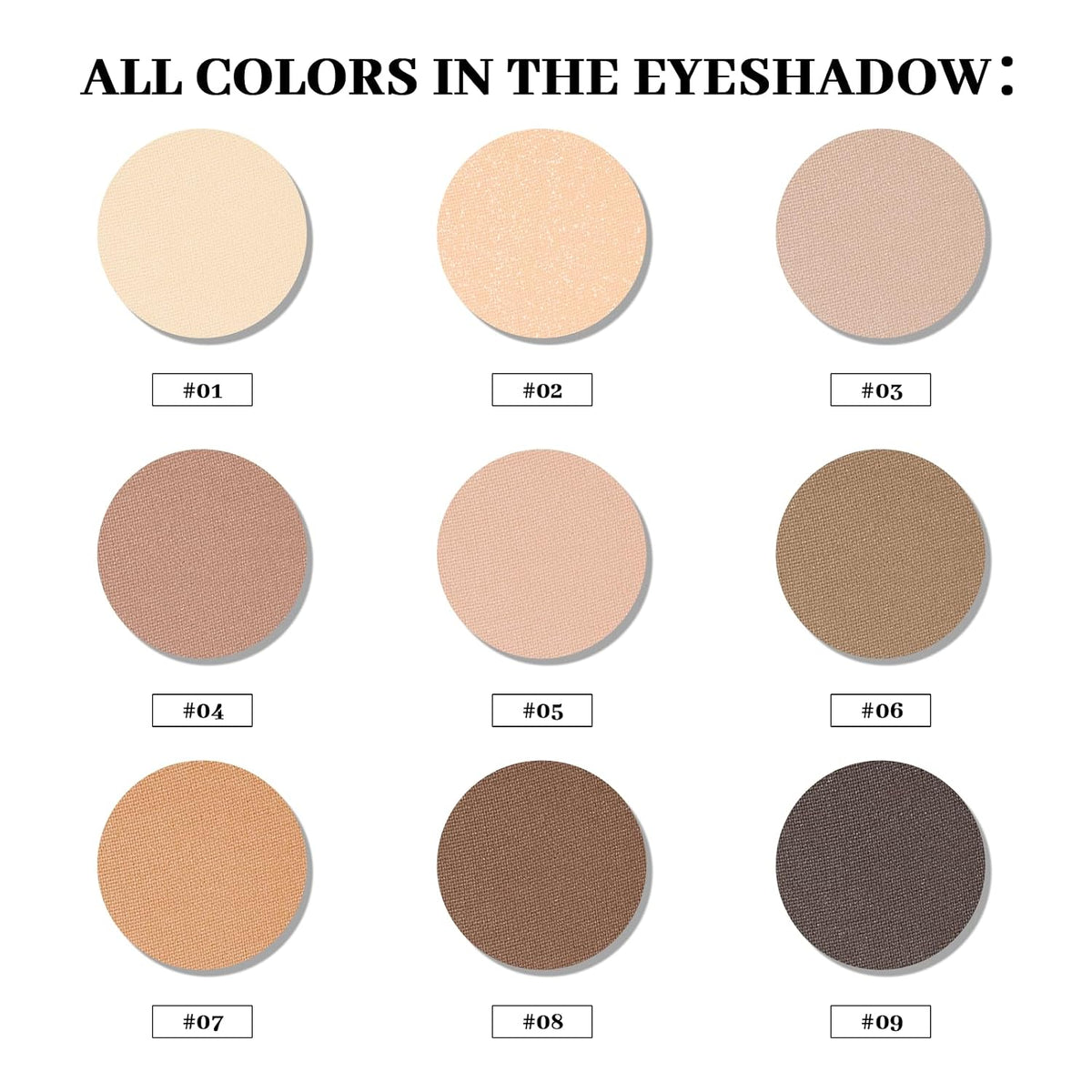 Matte Eyeshadow Palette, Neutral Nude Eye Shadow Palettes