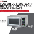 0.9 Cubic Feet Commercial Microwave, Touch Controls