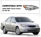 SOCKIR Headlight Assembly Fit for 2005 2006 Camry LE XLE SE, Right Side